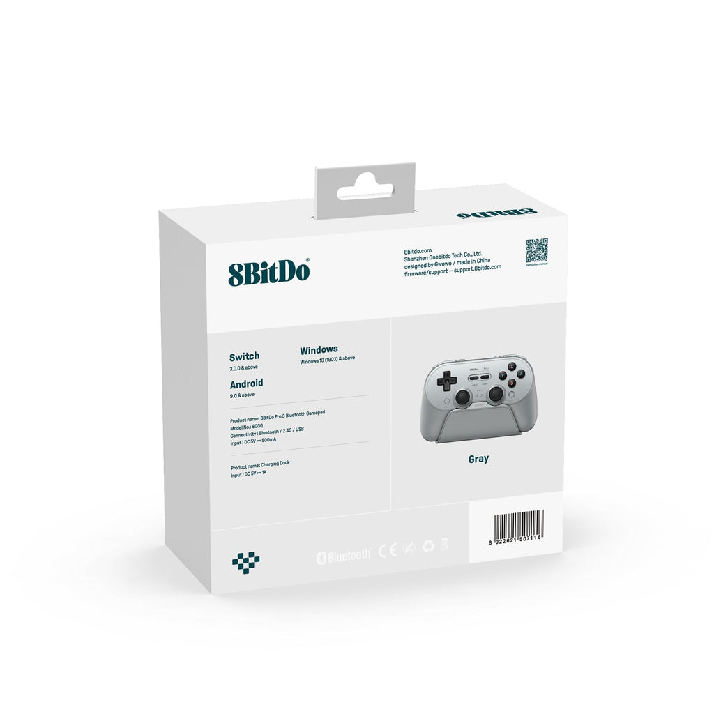 8BitDo Pro 3 Bluetooth Gamepad (80GQ)