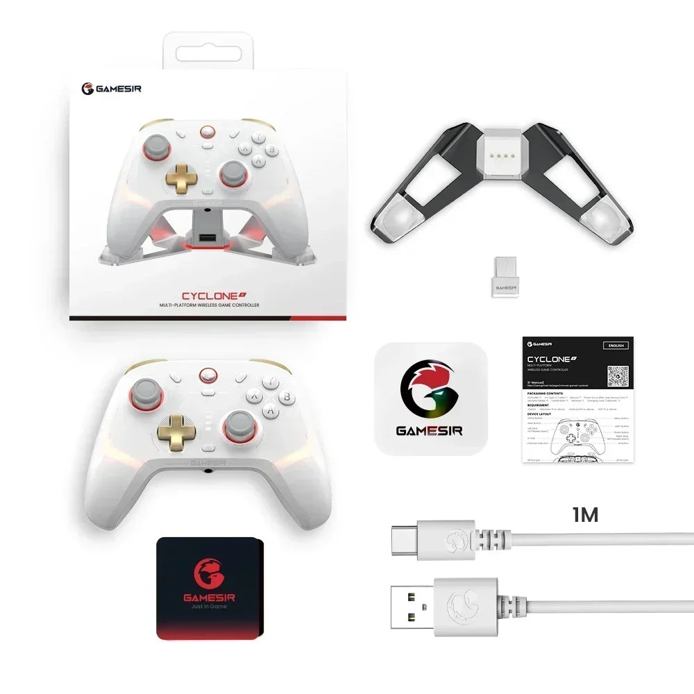 GameSir Cyclone 2 Multi-Platform Gaming Controller, Wireless for Nintendo Switch 2, PC, iOS, Android | Hall Effect, 6-Axis Gyro